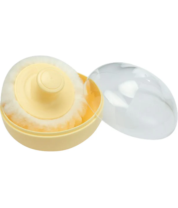 POWDER CASE W/PUFF YELLOW