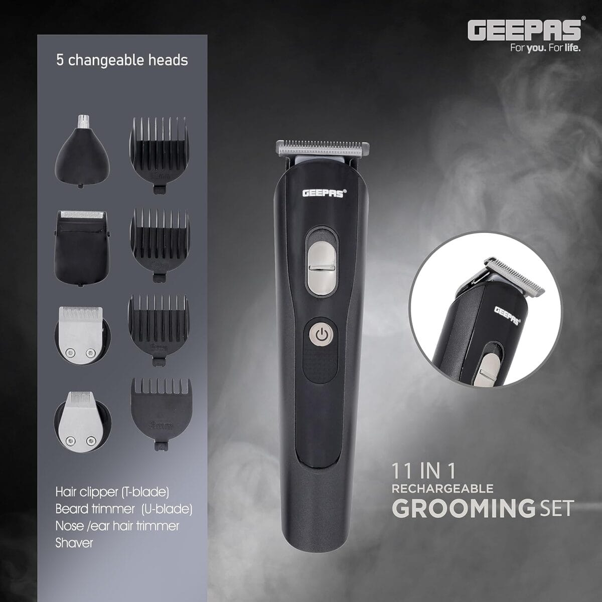 11In1 Rechargeable Trimmer Set 1x6