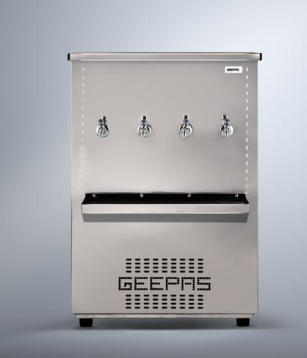 SS WATER COOLER 85 GLN,4 TAP