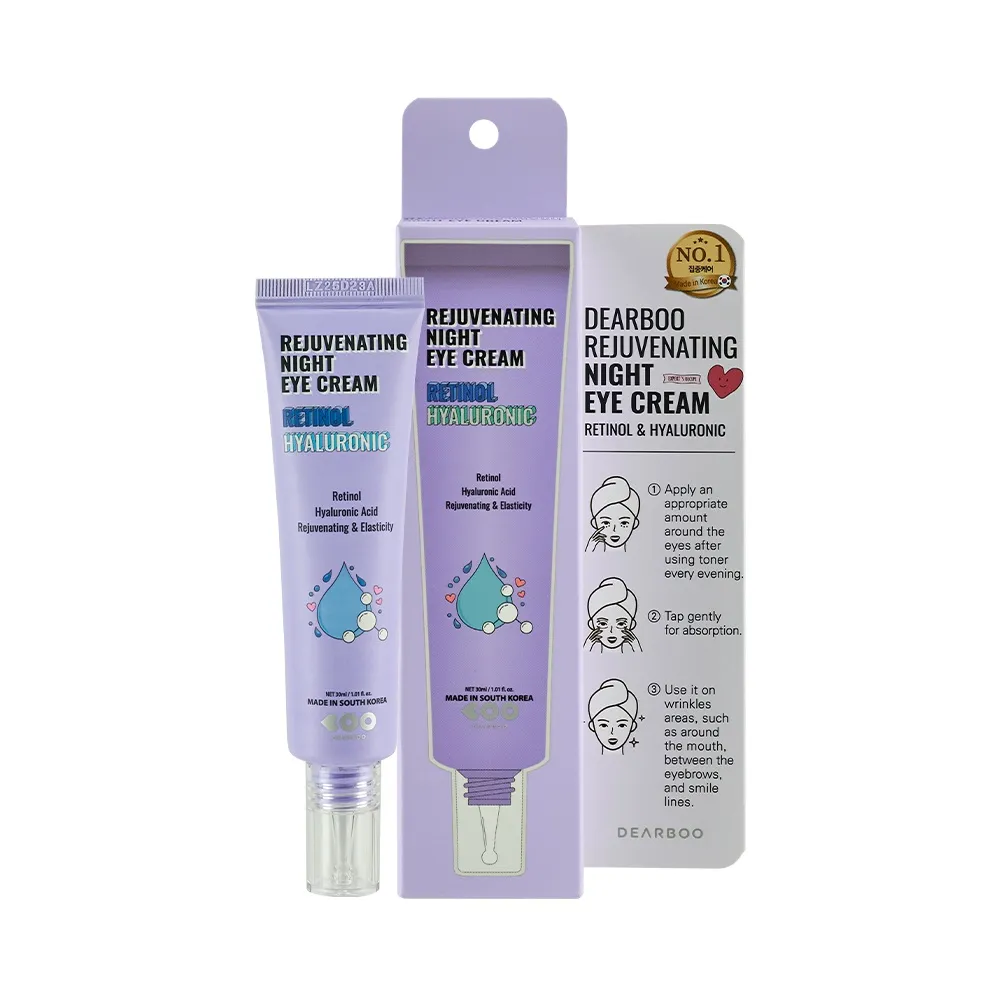 Dearboo Rejuvenating Retinol & Hyaluronic Night Eye Cream