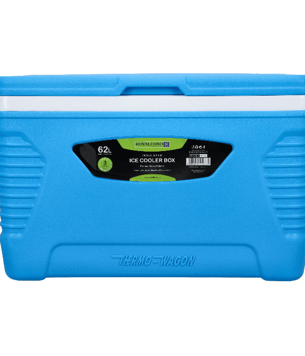 62L Insulated Ice Cooler Box/Red&Blue1X1