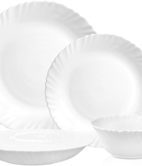 16Pc Opalware Dinner Set-Round 1X2
