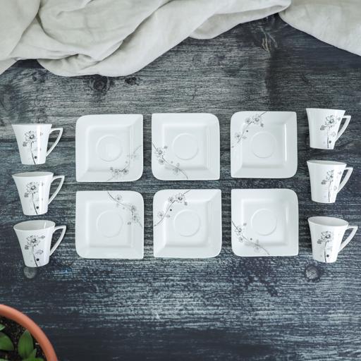 Bone China/Porc. 6/6 Cup & Saucer1X8