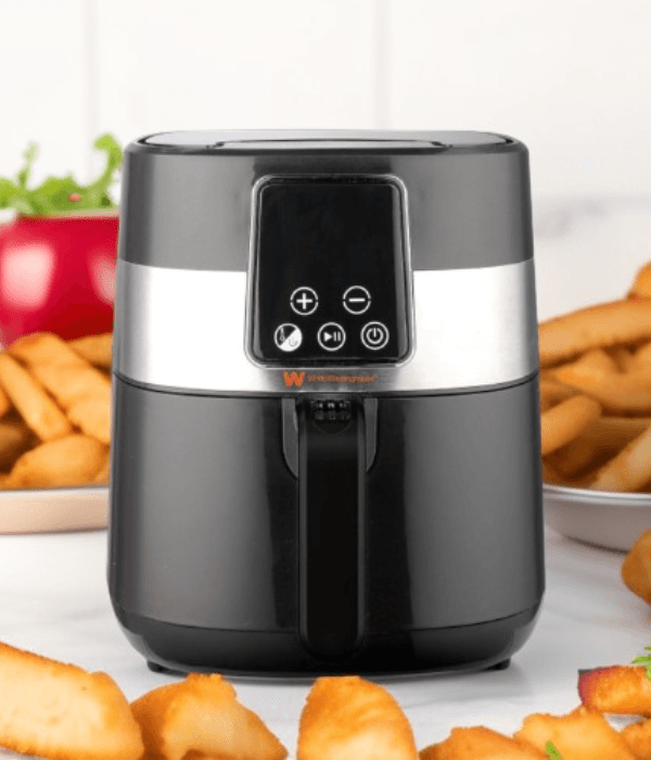 WHITE-WESTINGHOUSE  NUTRI AIR FRYER 1300W. 4L CAPACITY.  NON STICK DRAWER. LED DISPLAY.