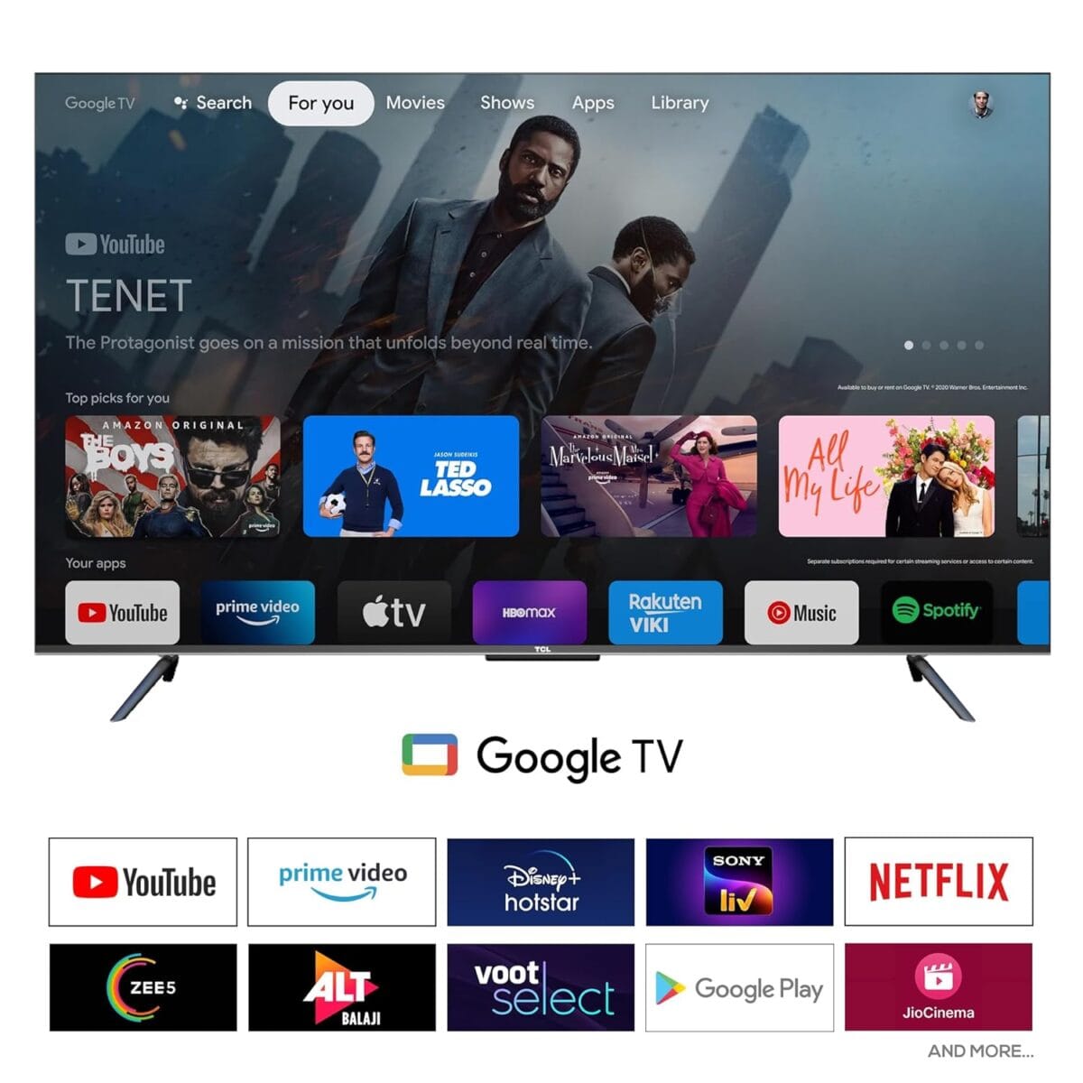 TCL 75" QD-MINI LED GOOGLE TV/FULL ARRAY 500 +/ 1300 NITS/144Hz GAME MASTER 2.0VRR/AiPQ 3.0/HDR 10+/IMAX enhanced /( DOLBY VISION ATMOS)/ONKYO SPEAKERS/.