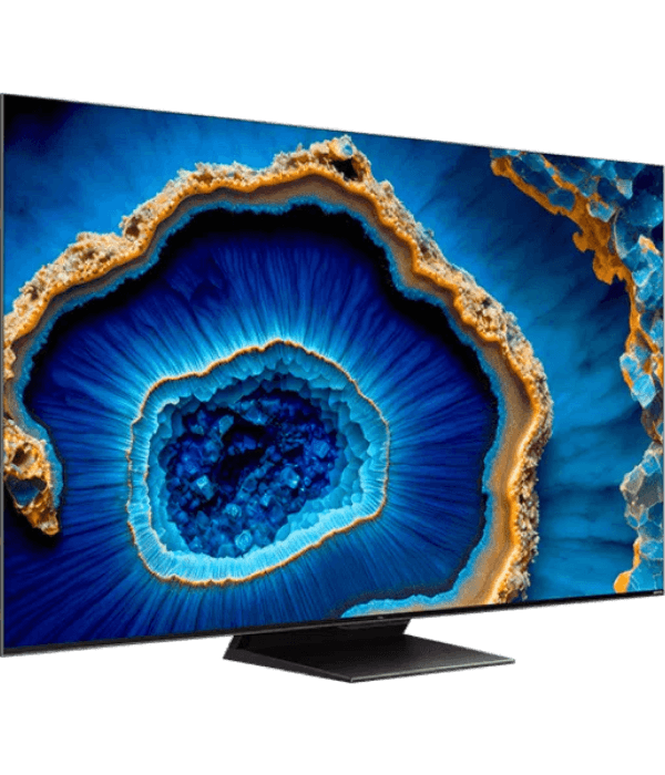 TCL 85" QD-MINI LED GOOGLE TV/FULL ARRAY 500 +/ 1300 NITS/144Hz GAME MASTER 2.0VRR/AiPQ 3.0/HDR 10+/IMAX enhanced /( DOLBY VISION ATMOS)/ONKYO SPEAKERS/.