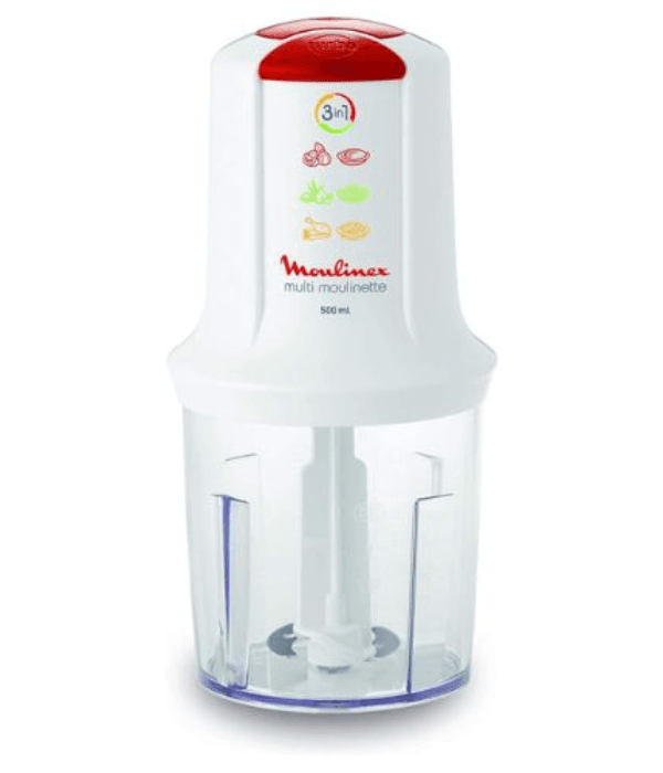 MOULINEX CHOPPER 400W, 500ML GRADUATED BOWL, 2 SPEEDS, S/S BLADES                   MADE IN FRANCE