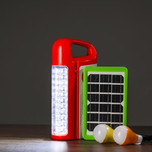 Rech Led Lantern/Solar/33pc/2Bulb/PB1X10
