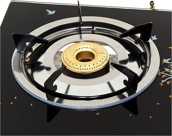 Tempered Glass 2Burner/Brass India1X1