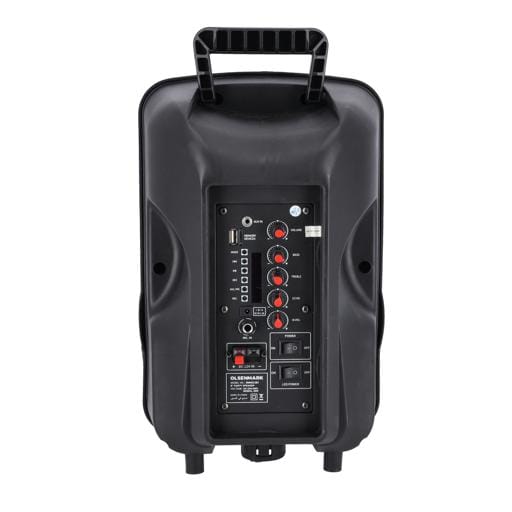 8" Troly Speakr Usb/Tf/Fm/Bt/Remt/Mic1X1