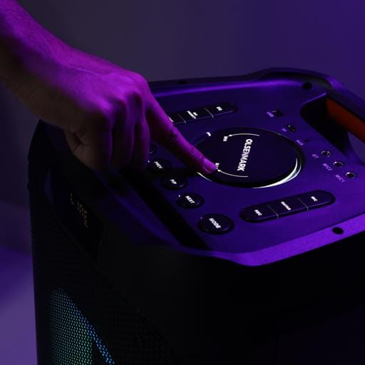 12"Rech Speakr Bt/Ligt/Fm/Usb/Tf/Mic 1x1