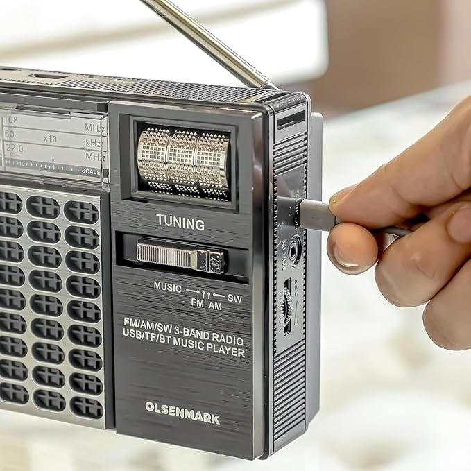 Fm/Tf/Sw/Am/Usb/Sd/Bt Reh Solr Radio1x30