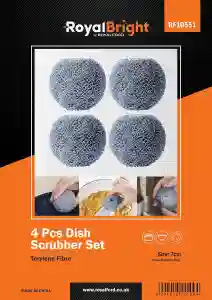4pcs Terylene Scrubber Set1X120