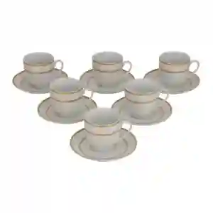 12Pc Tea Cup and Saucer Set1X10
