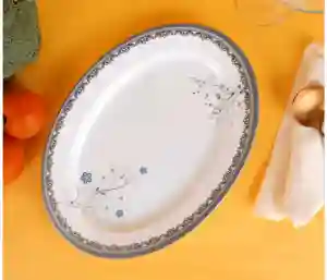 RoyalFord Melamineware Oval Rice Plate | 14″ Dinner Plate