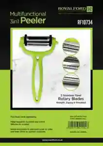 Royalford Multi-Functional 3-in-1 Peeler