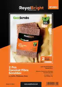 RoyalFord 2 Pcs Coconut Fibre Scrubber