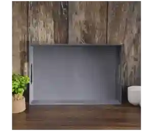 Royalford Leather Design Tray - Grey