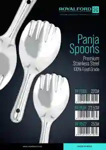 Royalford 25 CM Stainless Steel Panja Spoon