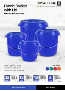 Royalford 13 L Plastic Bucket