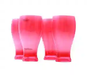 Royalford Acrylic Plain Shape Glass Set - 4 Pieces