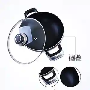 Royalford Aluminum Wok Pan 26 CM