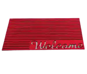 Royalford 17X26 Inch Rib Rubber Mat- Red