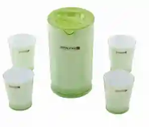 Royalford Water Jug with 4 Glasses - Green