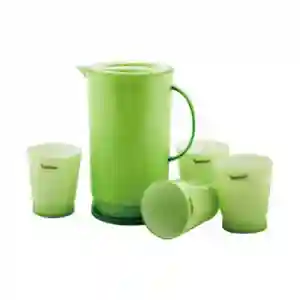 Royalford Water Jug with 4 Glasses - Green
