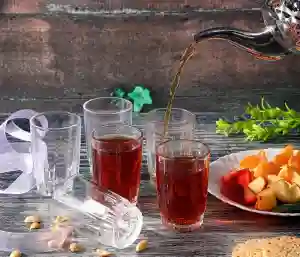 Royalford 6 oz Glass Tumbler - 6 Pieces