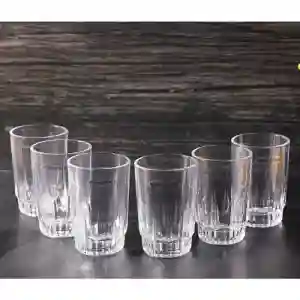 Royalford 6 oz Glass Tumbler - 6 Pieces