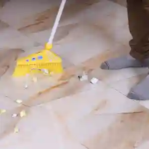 Royalford Plastic Broom with Dustpan Set
