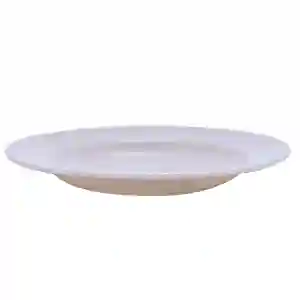 Royalford 8" Melamine White Pearl Dinner plate