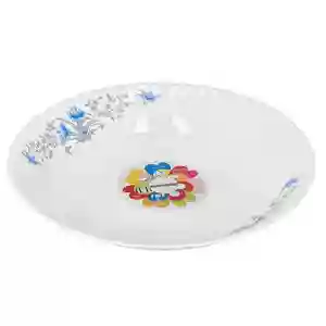 Royalford Opal Ware Romantic Soup Plate, 9.5 Inch