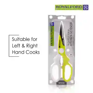 Royalford Professional Kitchen Scissors 2 in 1 Stainless steel