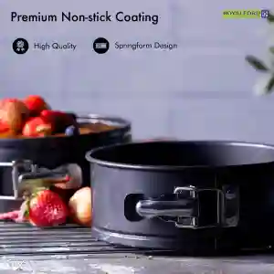 RoyalFord 3 Pcs Spring form Set, Black
