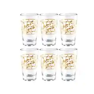 Royalford 6 Pieces Lara Royal Tea Set - Clear