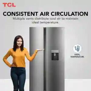 TCL 790L Side by Side Refrigerator with Water Dispenser