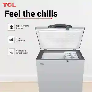 TCL Chest Freezer 251L Silver