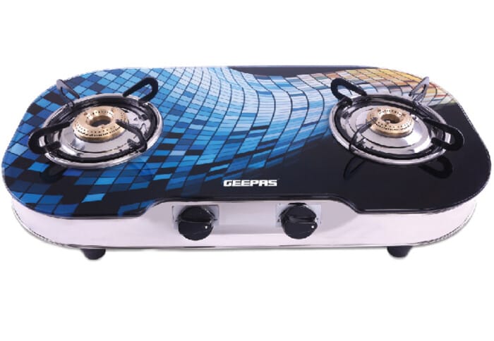 Two BurnrGas Stove/Dig Glss/SSFrm/Ind1x1