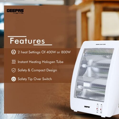 Elctrc Quatz Hetr /2Heat/400/800W/1X5