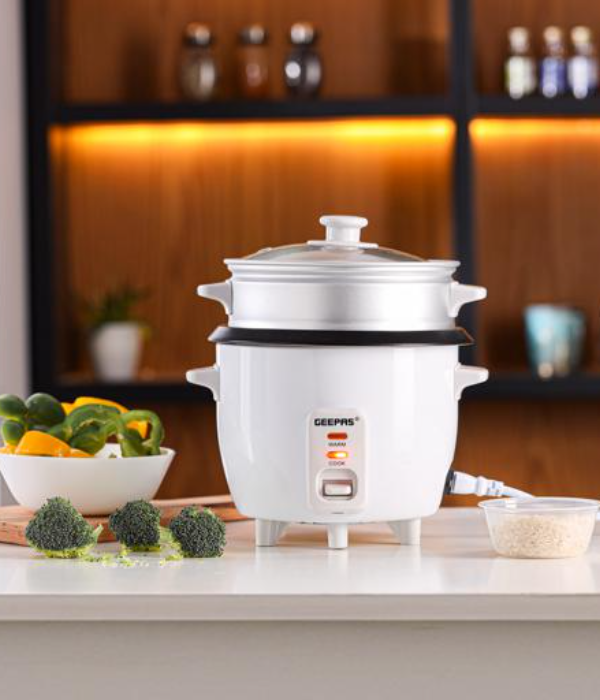 Elec Rice Cooker/Cook/Warm/Steam/0.6L