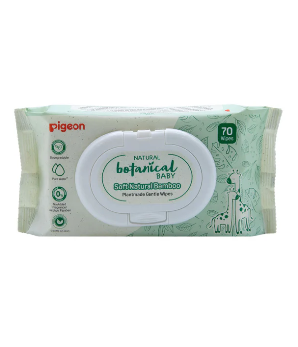 PIGEON NATURAL BOTANICAL BABY GENTLE WIPES