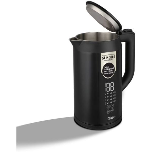 PREMIUM KETTLE WITH TEMPERATURE DISPLAY 1.7L 1850-2200W