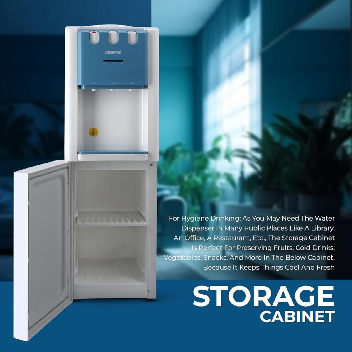 Hot&Cold Water Disp/Cabinet 1x1