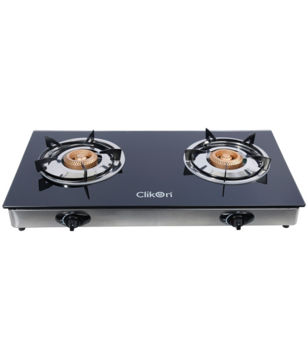 2 BURNER GLASS TOP GAS STOVE