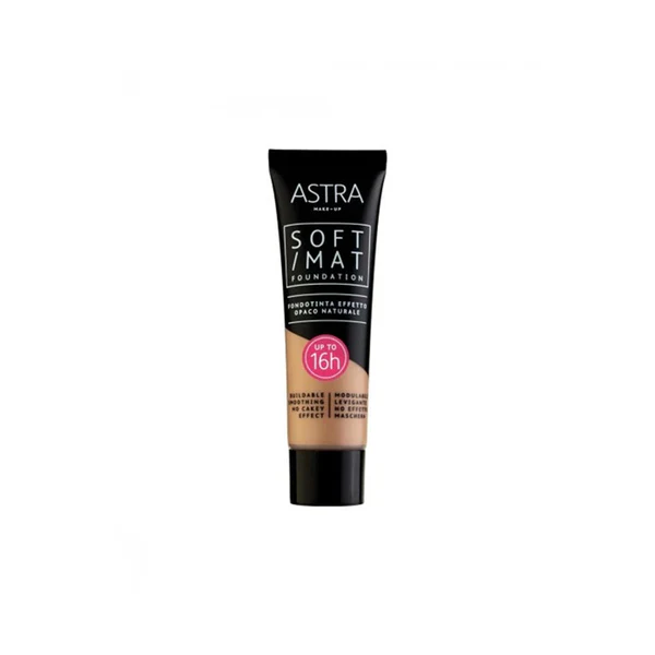Astra Soft Mat Foundation - Shade - Hazelnut