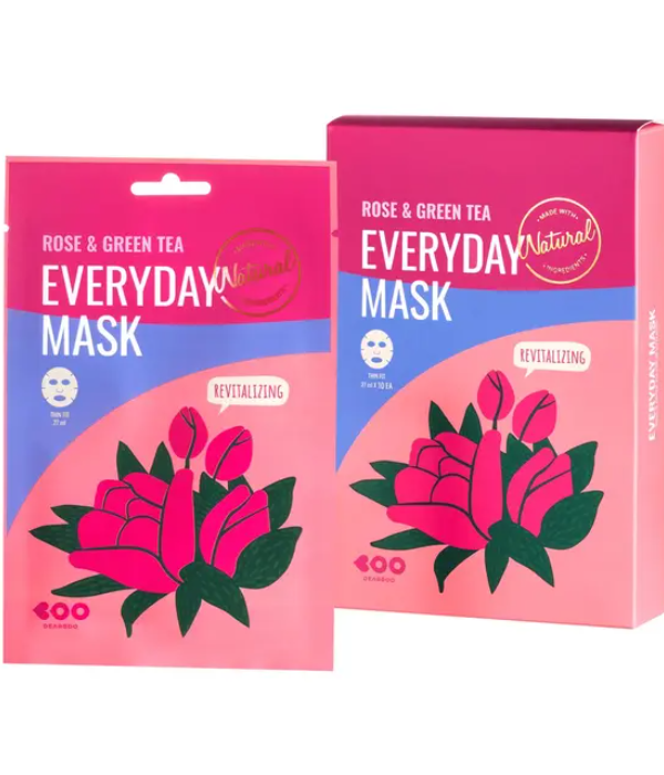 Dearboo Rose & Green Tea Everyday Mask