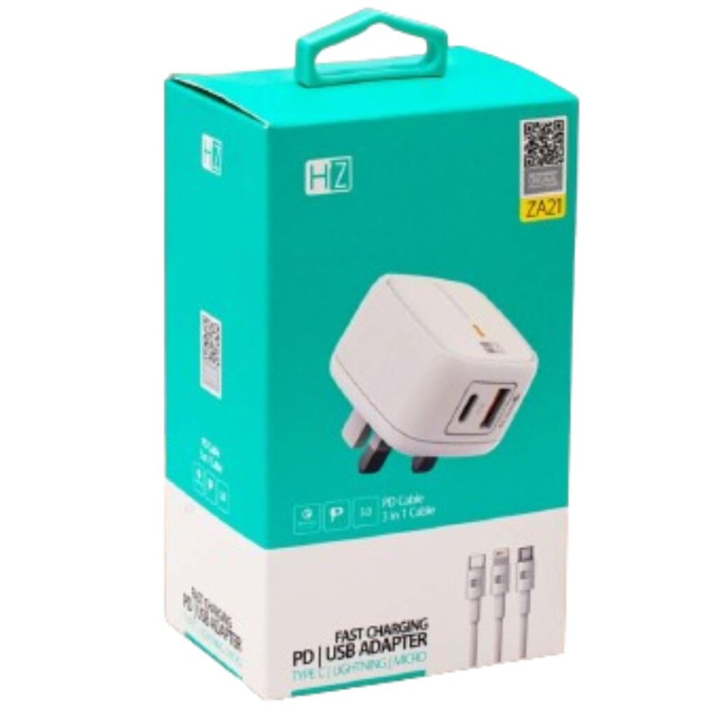 PD ADAPTER 18 W PLUS 3IN CABLE /SOON