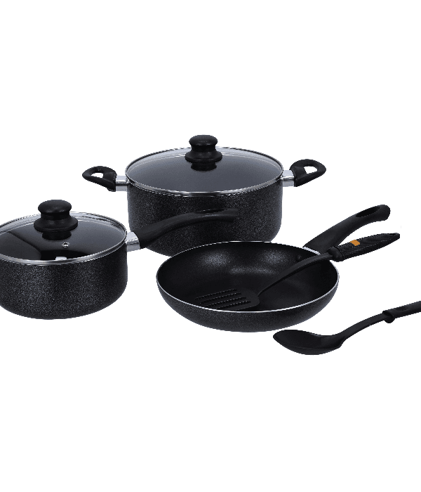 7Pc Non Stick Cookware Set 1X2